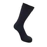 Kadem wasserdichte Outdoor Lifestyle Socken atmungsaktive Membran Unisex | Merino Frottee Komfortpolsterung | Outdooraktivitäten | schwarz XL 47-49