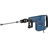Bosch Professional Schlaghammer GSH 11 E (inkl. Zusatzhandgriff, 1x Handwerkoffer, 1x Flachmeißel, SDS max, RTec Sharp, 400mm, Maschinentuch)