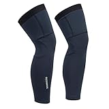 ROCKBROS Fahrrad Armlinge/Beinlinge Winter Thermo Armwärmer/Beinwärmer Rutschfest Arm Sleeves und Knieschutz für Radfahren, Laufen S-3XL (1 Paar)