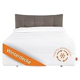 sleepling Energiespardecke, Winter Bettdecke 135x200, Winterdecke extra warm mit 1.685 gr. Füllgewicht, Winterbettdecke,100% Mikrofaser, Ökotex, 60 Grad waschbar