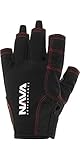 Nava Performance Kurze Finger-Segelhandschuhe NAVA009 – Schwarz