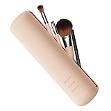 FVION Reise-Make-Up-Pinselhalter, Kosmetik Organizer aus Silikon, Portable Reise Make Up Pinsel Tasche, Travel Makeup Brush Holder (Khaki)