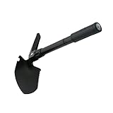 BESPORTBLE 1Stk Outdoor-Klappschaufel Multifunktionsschaufel Grabenfräse Multifunktional Hacke multifunktionswerkzeug gartenwerkzeug Outdoor-Pflanzschaufel Stahlschaufel legierter Stahl Black