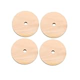 Tofficu 1 4mm Holzscheibe runden Etikett naturholz bastelmaterial Geschenkidee holzdeko Holzverzierung bastel materialien Holzornamente Holzschmuck Holzanhänger Runde Holzscheibe Hölzern