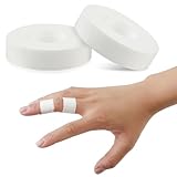 YUXIANLB 2 Roll Fingertape Extra Starker Klebstoff 0,6 Zoll/1.5cm Sporttape Für Finger Weißes Hautfreundliches Sporttape Medizinisches Tape Volleyball Fingertape Zum Klettern Grapping Basket