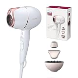 Philips Haartrockner Prestige - Personalisierte SenseIQ-Technologie zum Schutz vor Überhitzung, Infrarotsensor, Ionen-Technologie, inkl. Diffusor & Stylingdüsen (Modell BHD628/00)