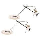 CONGARTENO 2 Stück Metall Snare Drum Dämpfer mit Filz Trommeldämpferpads zur Klangregelung für Snare und Jazz Drums Langlebiges Zubehör für Schlagzeug