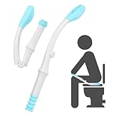 Fanwer WC-Hilfsmittel, faltbar, blau, lange Reichweite, Komfort-Reinigungstuch, erweitert Ihre Reichweite über 38,1 cm, Griffe für Toilettenpapier oder vorbefeuchtete Tücher