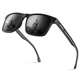 Polarisierte-Sonnenbrille-Herren-Damen-Sunglasses-Men-Woman-Sonnenbrillen-Klassische-Retro-UV400 Schutz-Rechteckig für Golf, Fahren, Angeln, Reisen & Outdoor-Sport,grey