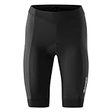 Gonso Fortuna, Kurze Damen Fahrradhose, Radtight mit Relax Gel Comfort Sitzpolster, Hohe Bewegungselastizität und Komfortbund, Enganliegende Passform, Schwarz, Gr. 40