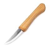 BeaverCraft, Schnitzmesser C1M – Kleines Sloyd-Messer – Holzschnitzmesser-Werkzeuge für Anfänger – Klinge aus Kohlenstoffstahl mit Scandi-Schliff – Schnitzwerkzeuge für Anfänger