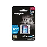 Integral 64GB UHS-II SD-Karte v90 Bis zu 300MB/s Lese- und 280MB/s Schreibgeschwindigkeit SDXC Professional High Speed Speicherkarte