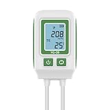 YIYEGO 4 in 1 Digitales Bodenmessgerät, Stickstoff, Phosphor, Kalium, Temp Wert Messgerät Boden, Bodentester mit Temp und Hintergrundbeleuchtung für Gartenarbeit, Landwirtschaft, Outdoor Pflanze