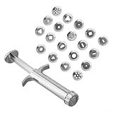 Zilimontt Clay Extruder mit 19 austauschbaren Scheiben für Polymer Clay, Zuckerpaste, Fondant und Kuchen Slime Putty Craft Projekte