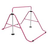 Gymnastikstange Kinder Höhenverstellbare Gymnastik Turnreck Faltbarer Reckstange Outdoor Gymnastik Junior Training Bar Gymnastik Reck Kids Gymnastics Klimmzugstange für Zuhause & Fitnessstudio