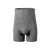 Herren Taille Slimming Shapewear Shorts - Hohe Taille Bauchgürtel Boxershorts - Enge Butt Lifter Body Shaper Unterwäsche VIROYA