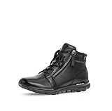 Gabor Damen Schnürstiefeletten, Frauen Boots,Wechselfußbett,schnürboots,Winterstiefeletten,Winterschuhe,schwarz (Mel.),41 EU / 7.5 UK