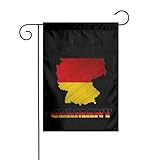Deutschland Deutsche Karte Flagge Leuchtenden Farben Gartenflagge Robuste Fahne Für Party Drinnen Urlaub 30X45Cm