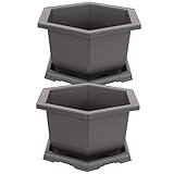 BESPORTBLE 2 Sätze Gartenpflanzer Aus Kunststoff Bonsai Erde Kakteen Topf Bonsai Töpfe Sukkulententopf Aus Kunststoff Saftige Blumentöpfe Sukkulenten Pflanzgefäß Samen Abbaubare Anzuchttöpfe