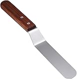 15,2 cm abgewinkeltes Paletten-Set aus Edelstahl – Kuchendekoration abgewinkelter Zuckerguss-Spatel, 1 Streupalette für Kuchen – abgewinkelte Kuchenpalette zum Verteilen und Dekorieren, Kuchenzubehör