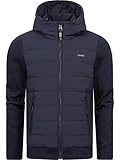 Ragwear Herren Winterjacke warme Steppjacke mit Kapuze und weichen Ärmeln Doryan Intl Navy24 Gr. M