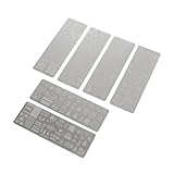 HAPINARY 6St Weihnachtsnagelplatte weihnachtsmaniküre versorgung Stempelplatten für Salonnägel Rentierprägung nail decoration nagelpflegeprodukte kreative Nagelschablone Maniküre-Schablonen