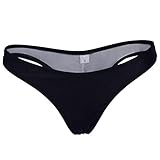 FXTYK Brazilian Bikini Hose Damen Bikinihose Unterteil Tanga Style Beachwear V Rouched Bikini Bottom Badeanzug Thong