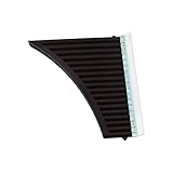 Brrnoo Flöteninstrument, 18 Pfeifen Panflöte C-Taste Panflöte Musik Panflöteninstrument mit Mundstück Blasinstrument für Studenten Anfänger (BLACK)