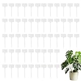 Lunaobrik Pflanzenname Tags, Gartenpflanzetiketten | 100-stellige Sämlingsname Beschriftungen T-Typ Kindergarten Marker Zeichen,Beschreibbare Garteneinsätze, Pflanzenschilds für Gewächshäuser, Rasen,