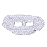 Toyvian Einkaufswagen Sitzbezug Hochstuhl Sitzkissen aus Abwischbarem Material Passend mit Stabilen Schnallen Weicher Babysitzschutz für Unterwegs