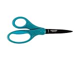 Fiskars Schülerschere, Ab 10 Jahren, Länge: 17 cm, Für Rechts- und Linkshänder, Rostfreie Stahl-Klinge/Kunststoff-Griffe, Blau, Glitter, 1023917