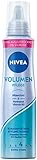 NIVEA Volumen Pflege Schaumfestiger Extra Stark (150 ml), pflegender Haarschaum mit Hitzeschutz, Panthenol & Vitamin B3, Haarfestiger für sichtbar mehr Volumen (Haltestufe 4)