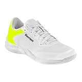 Kempa Damen Kourtfly Three W Sport-Schuhe, weiß/Fluo gelb, 40.5 EU