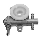 Supvox Kettensägenölpumpe Getriebeöltransferpumpe Handwerker-unkrautvernichter-vergaser Sthil-kettensägenteile Poulan-kettensäge Kettenölpumpe Für Kettensägen Aluminiumlegierung Silver