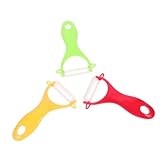 Cabilock 3 Stück Gemüseschäler Kartoffelschäler Küchenschäler Werkzeug Zitronenschäler Multifunktionsschäler Mehrzweckschäler Mangoschäler Multitools Obstschäler Karottenschäler