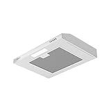 CIARRA Dunstabzugshaube aus Edelstahl, Unterbauhaube, Wandmontage, Küchenabluftventilator, 600 mm, oben belüftete Dunstabzugshaube mit einem Aluminiumfilter