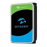 Seagate SkyHawk 2TB interne Festplatte HDD, Videoaufnahme bis zu 64 Kameras, 3.5 Zoll, 64 MB Cache, SATA 6GB/s, silber, FFP, inkl. 3 Jahre Rescue Service, Modellnr.: ST2000VX017
