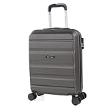 ITACA - Handgepäck Koffer Trolley - Reisekoffer Mit Rollen und Reisekoffer Hartschalenkoffer für Vielreisende. Koffer Antrazit