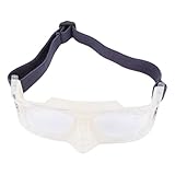 Yechiry Sport-Sonnenbrille, Sportliche Sportbrille, Kratzfeste Anti-Beschlag-Brille mit Verstellbarem Riemen, Ideal für Basketball, Radfahren, Laufen (WHITE)