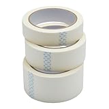 Fit For The Job Dreierpack, 25m Abdeckband für Mehrere Oberflächen, Malerband für Scharfe Farblinien, Maler-Abdeckband, Farbband, 19mm Breit