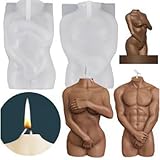 3D-Körperform Silikonform, nackte Frauen, Männer, Körperform, Kerzen, Körperkunst, weibliche und männliche Formen für DIY-Schmuck, Anhänger, Handwerk, Heimhandwerk, 2 Stück