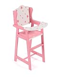 Bayer Chic 2000 - Puppenhochstuhl für Puppen bis 46 cm, Puppenmöbel, Puppenzubehör, Stars pink