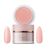 No File Aufbaugel für Gelnägel ALMOND NUDE 15ml für Profis & Anfänger als UV Gel SELBSTGLÄTTEND OHNE FEILEN · für UV & LED geeignet · pinchbar, mittelviskos