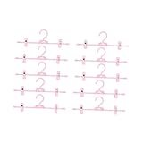 OFFSCH 10st Hosenständer Wäschebügel Zum Trocknen Rockbügel Pullover-wäscheständer Garderobenständer Kleiderbügel Krawattenhalter Organizer Zur Aufbewahrung Von Unterwäsche Rosa Plastik