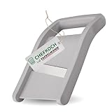 FACKELMANN Chefkoch trifft Kompakthobel – Extra scharfe Edelstahlklinge mit Wellenschliff, ergonomischer Griff, spülmaschinengeeignet, Made in Germany