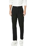Amazon Essentials Herren Knitterfreie Chinohose mit klassischer Passform und Bügelfalte (erhältlich in Big & Tall), Schwarz, 34W / 32L