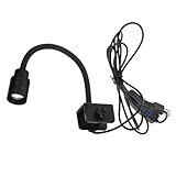 Gatuida Klemmbare LED Aquariumleuchte 3w aus Aluminiumlegierung Verstellbare Fokallänge Moderne Beleuchtung für Kleine Fischbecken und Aquarien Geeignet für Aquarienzubehör