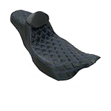 Motorradsattel Motorrad PU Fahrer Passagier 2-Up Sitzkissen Für Touring Für Electra Für Road Für Glide 2009-2023