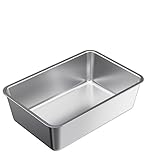 Katzentoilette für Hauskatzen, Oben offene Haustiertoilette, XXL Katzenklo aus Edelstahl mit Schaufel, auslaufsicher, Haustier-Sandkasten, Bettpfanne, für große und mehrere