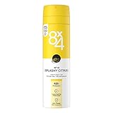 8X4 N°16 Splashy Citrus (150 ml), Deospray mit energetisch-frischem Zitrusduft, Deodorant mit zuverlässigem 48h Anti-Transpirant-Schutz